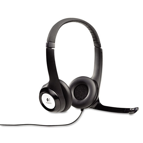 Logitech - H390 Binaural Over The Head USB Headset with Noise-Canceling Microphone, Black