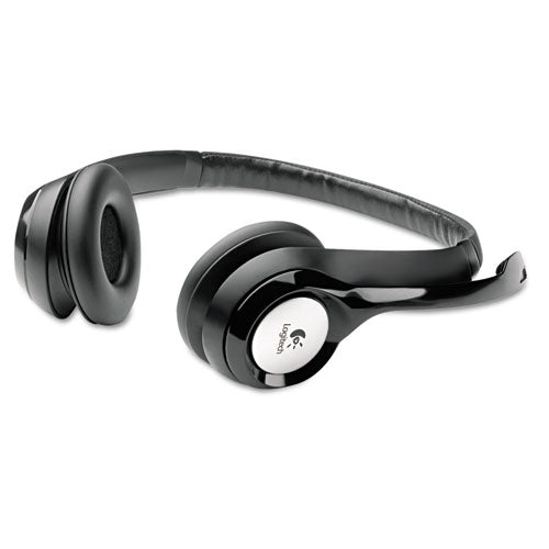 Logitech - H390 Binaural Over The Head USB Headset with Noise-Canceling Microphone, Black