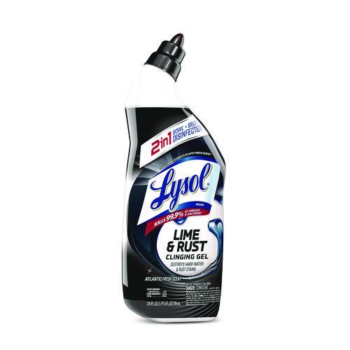 Lysol - Disinfectant Toilet Bowl Cleaner w/Lime/Rust Remover, Atlantic Fresh, 24 oz