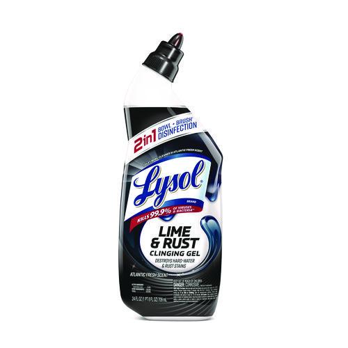 Lysol - Disinfectant Toilet Bowl Cleaner w/Lime/Rust Remover, Atlantic Fresh, 24 oz