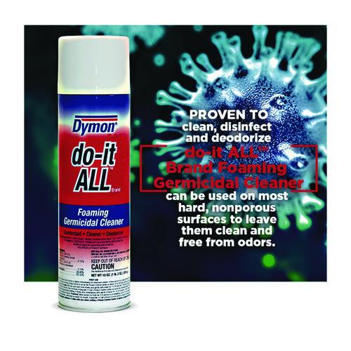 Dymon - do-it-ALL Germicidal Foaming Cleaner, 18 oz Aerosol Spray, 12/Carton