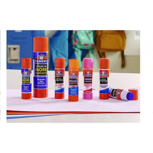 Elmer's - Glitter Glue Sticks, Applies Assorted Colors, 0.21 oz, Dries Clear Glitter, 12/Pack