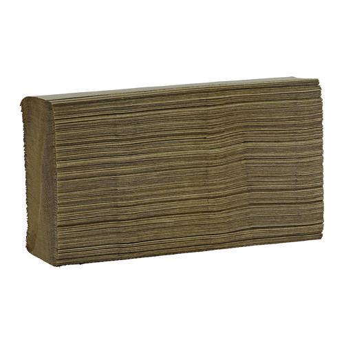 boardwalk - Multifold Paper Towels, 1-Ply, 9 x 9.45, Natural, 250/Pack, 16 Packs/Carton