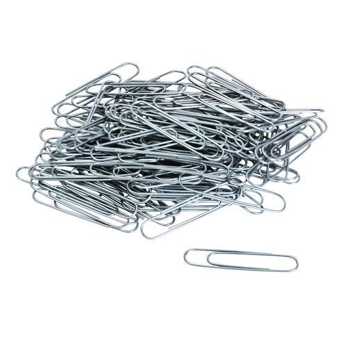 Universal- Paper Clips, Jumbo, Smooth, Silver, 100 Clips/Box, 10 Boxes/Pack