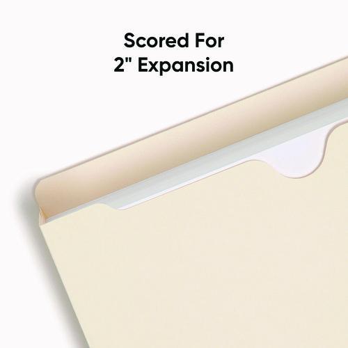 Smead - Manila File Jackets, 2-Ply Straight Tab, Letter Size, Manila, 50/Box