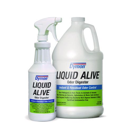 Dymon - LIQUID ALIVE Odor Digester, 1 gal Bottle, 4/Carton