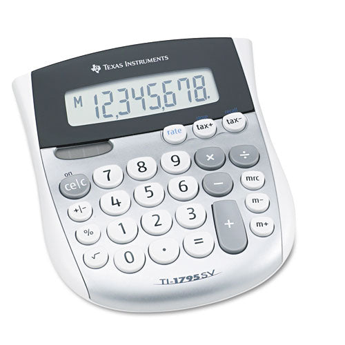 Texas Instruments - TI-1795SV Minidesk Calculator, 8-Digit LCD