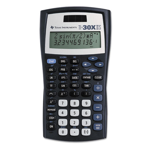Texas Instruments - TI-30X IIS Scientific Calculator, 10-Digit LCD, Black
