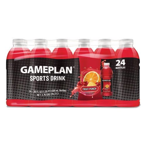 Niagara - Gameplan Sports Drink, Fruit Punch, 20 oz Bottle, 24/Carton