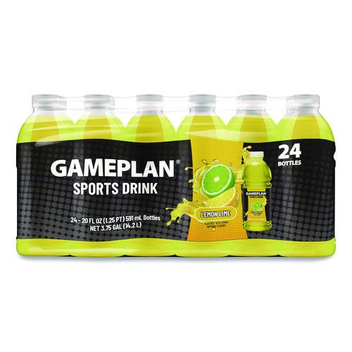 Niagara - Gameplan Sports Drink, Lemon Lime, 20 oz Bottle, 24/Carton