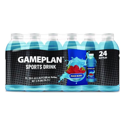 Niagara - Gameplan Sports Drink, Mixed Berry, 20 oz Bottle, 24/Carton