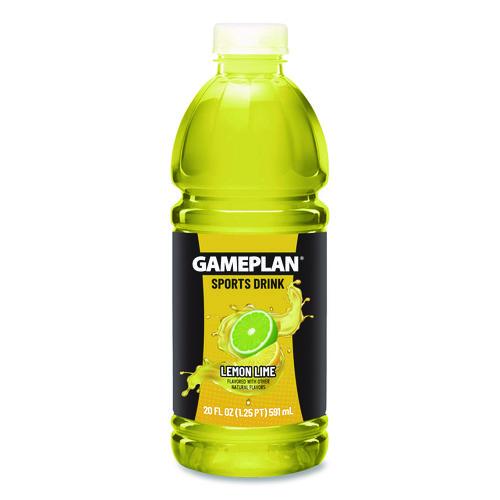 Niagara - Gameplan Sports Drink, Lemon Lime, 20 oz Bottle, 24/Carton