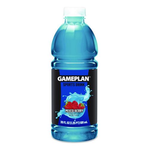 Niagara - Gameplan Sports Drink, Mixed Berry, 20 oz Bottle, 24/Carton