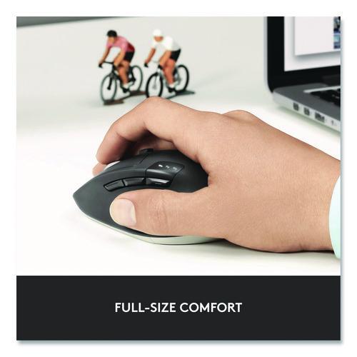 Logitech - M720 Triathlon Wireless Mouse, 2.4 GHz Frequency, 33 ft Wireless Range, Right Hand Use, Black