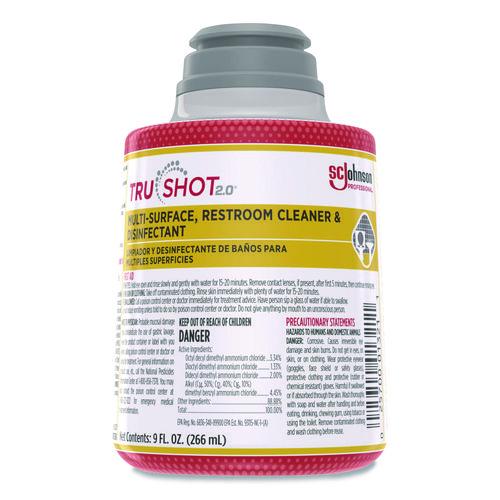 SC Johnson - TruShot 2.0 Disinfectant Multisurface Cleaner, Fresh Scent, 9 oz Cartridge, 4/Carton