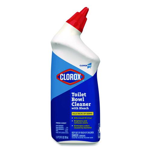Clorox - Clorox Pro Toilet Bowl Cleaner with Bleach, Fresh Scent, 24 oz Bottle