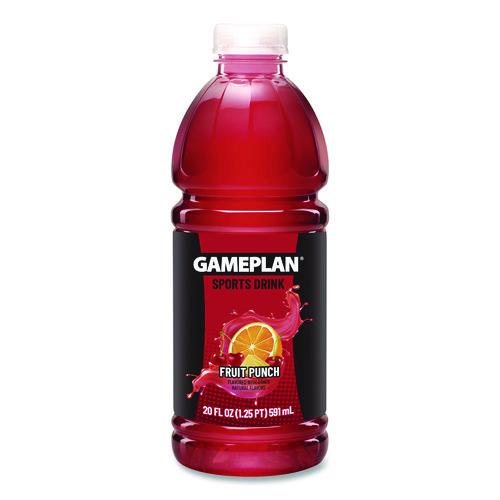Niagara - Gameplan Sports Drink, Fruit Punch, 20 oz Bottle, 24/Carton