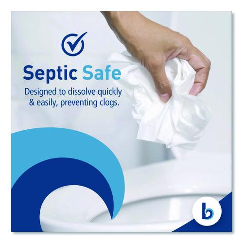 boardwalk - Two-Ply Toilet Tissue, Septic Safe, White, 400 Sheets/Roll, 96 Rolls/Carton