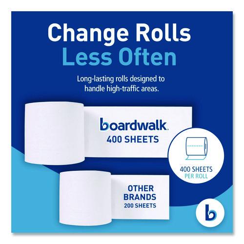 boardwalk - Two-Ply Toilet Tissue, Septic Safe, White, 400 Sheets/Roll, 96 Rolls/Carton