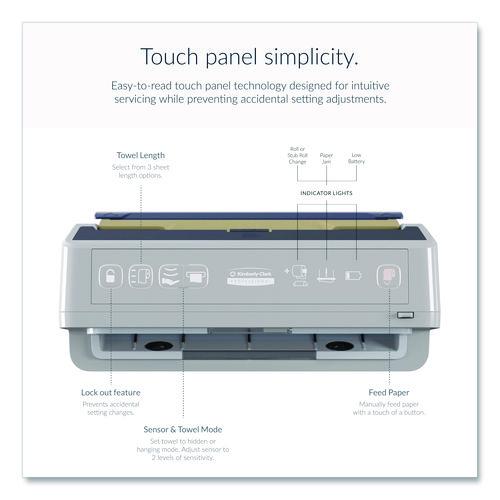 Kimberly-Clark - ICON Automatic Roll Towel Dispenser, 20.12 x 16.37 x 13.5, Black Mosaic