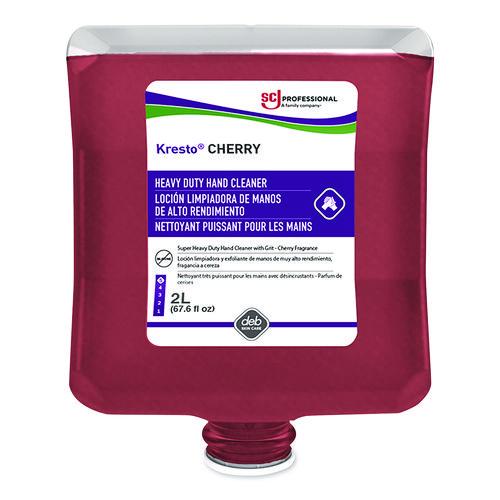 SC Johnson - Kresto Cherry Heavy Duty Hand Cleaner Manual Cartridge Refill, Cherry Scent, 2 L, 4/Carton