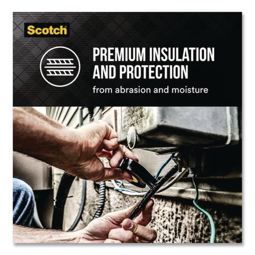 3M - Scotch 88 Super Vinyl Electrical Tape, 0.75" x 66 ft, Black