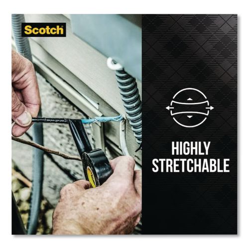 3M - Scotch 88 Super Vinyl Electrical Tape, 0.75" x 66 ft, Black