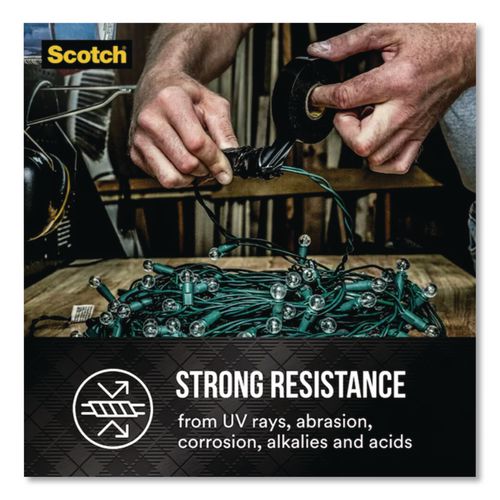 3M - Scotch 88 Super Vinyl Electrical Tape, 0.75" x 66 ft, Black