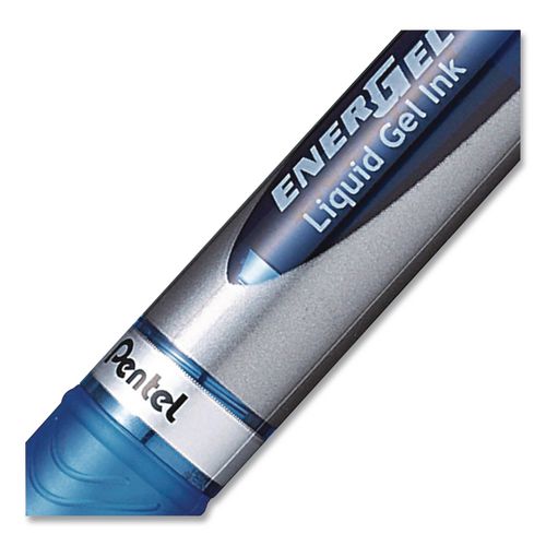 Pantel - EnerGel RTX Gel Pen, Retractable, Fine 0.5 mm, Blue Ink, Blue/Light Blue Barrel