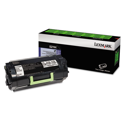Lexmark - 52D1H00 High-Yield Toner, 25,000 Page-Yield, Black