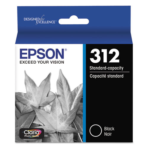 EPSON - T312120-S (312) Claria Ink, 240 Page-Yield, Black