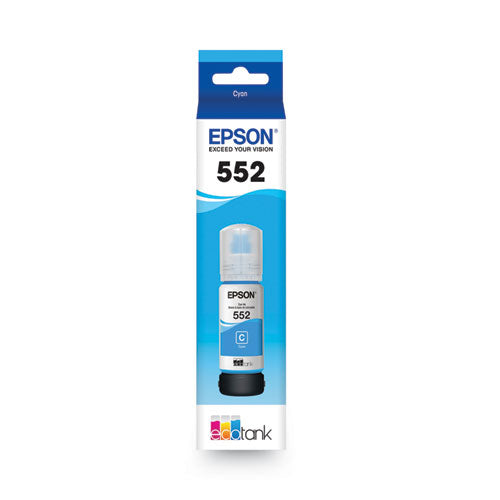 EPSON - T552220S (T552) Claria High-Yield Ink, 70 mL, Cyan