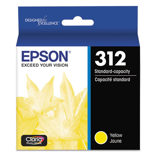 EPSON - T312420-S (312) Claria Ink, 240 Page-Yield, Yellow