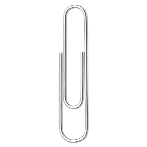Acco - Paper Clips, #1, Smooth, Silver, 100 Clips/Box, 10 Boxes/Pack