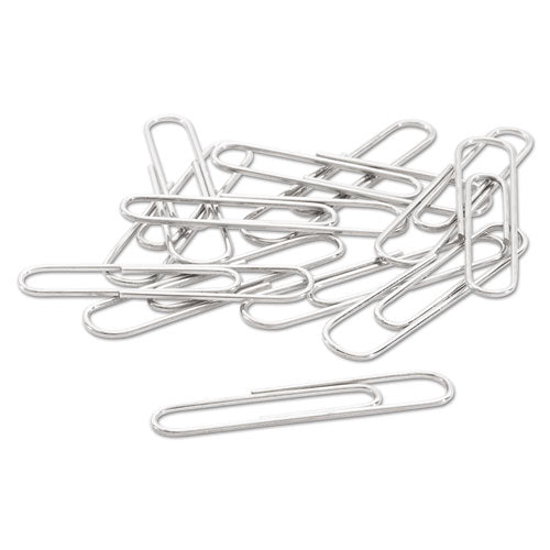 Acco - Paper Clips, #1, Smooth, Silver, 100 Clips/Box, 10 Boxes/Pack