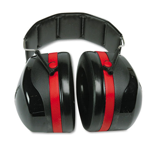 3M - PELTOR OPTIME 105 High Performance Ear Muffs H10A, 30 dB NRR, Black/Red