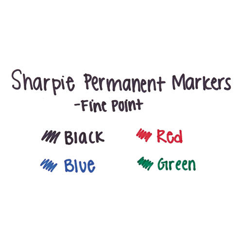 Sharpie - Fine Tip Permanent Marker, Fine Bullet Tip, Red, Dozen