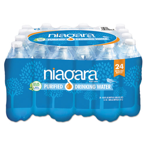 Niagara - Purified Drinking Water, 16.9 oz Bottle, 24/Pack, 2016/Pallet
