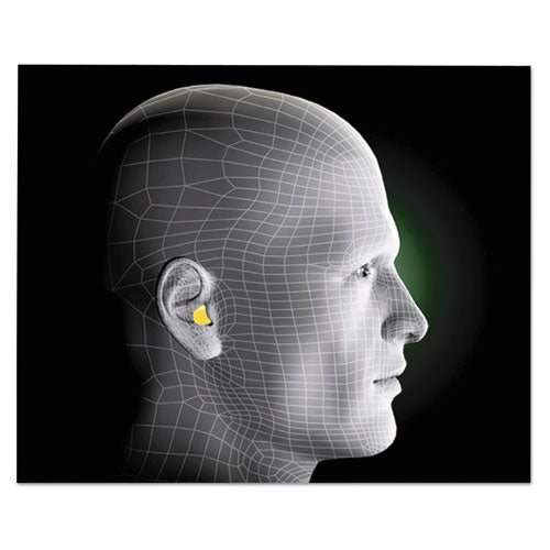 3M - E-A-R Classic Earplugs, Pillow Paks, Cordless, PVC Foam, Yellow, 200 Pairs/Box