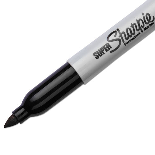 Sharpie - Super Permanent Marker, Fine Bullet Tip, Black, Dozen