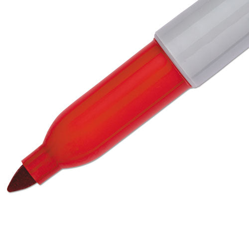 Sharpie - Fine Tip Permanent Marker, Fine Bullet Tip, Red, Dozen