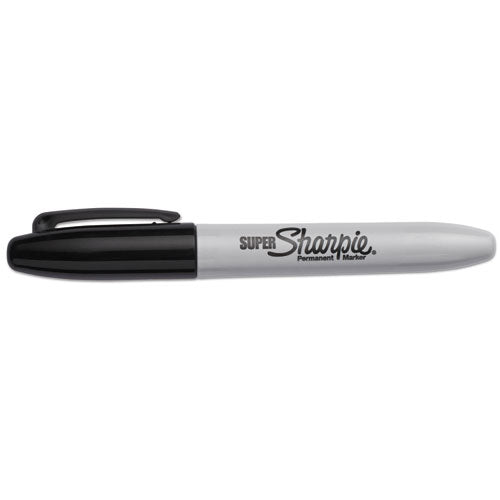 Sharpie - Super Permanent Marker, Fine Bullet Tip, Black, Dozen