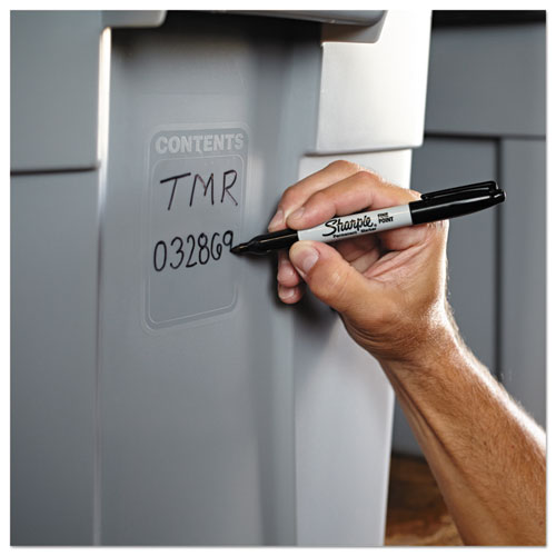 Sharpie - Fine Tip Permanent Marker, Fine Bullet Tip, Black, Dozen