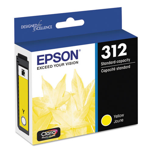 EPSON - T312420-S (312) Claria Ink, 240 Page-Yield, Yellow