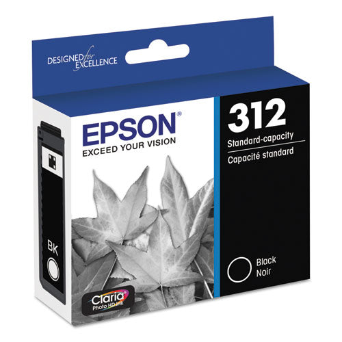 EPSON - T312120-S (312) Claria Ink, 240 Page-Yield, Black