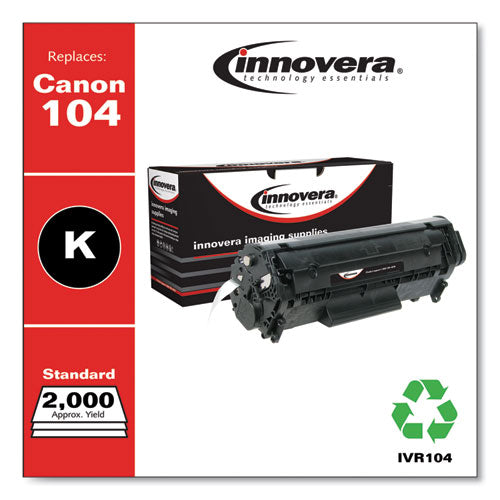 innovera - Remanufactured Black Toner, Replacement for 104 (0263B001AA), 2,000 Page-Yield