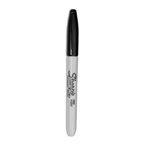 Sharpie - Fine Tip Permanent Marker, Fine Bullet Tip, Black, Dozen