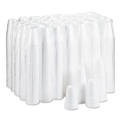 Dart - Foam Drink Cups, 12 oz, White, 25/Bag, 40 Bags/Carton