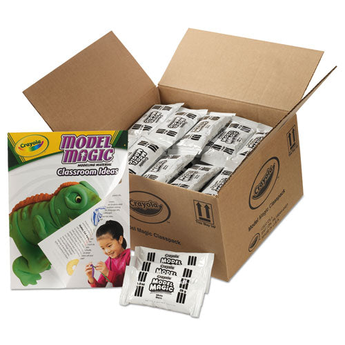 Crayola - Model Magic Modeling Compound,1 oz Packs, 75 Packs, White, 6 lbs 13 oz