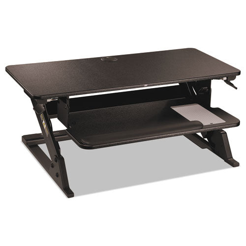 3M - Precision Standing Desk, 35.4" x 22.2" x 6.2" to 20", Black